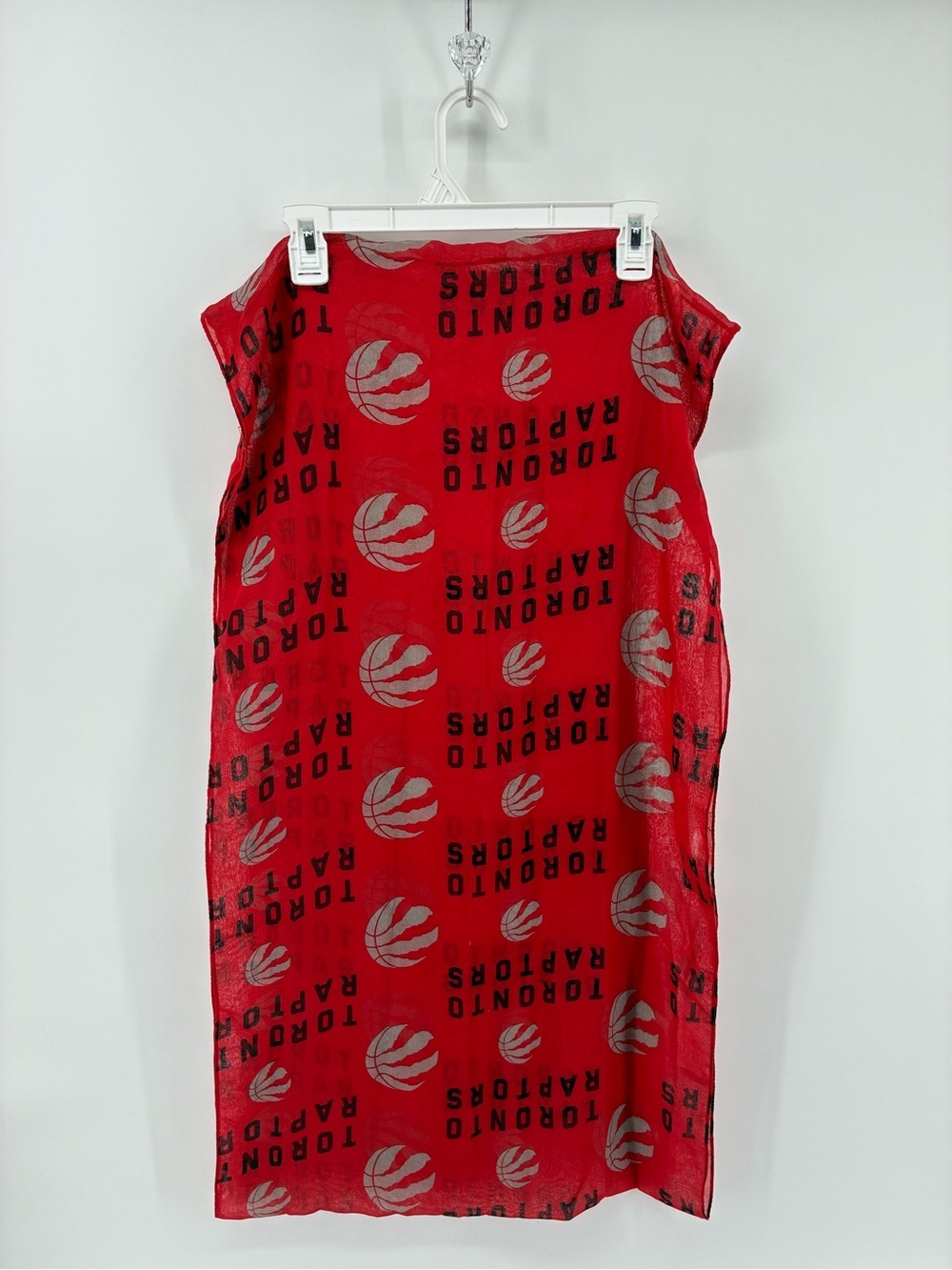 Red Toronto Raptors Logo Infinity Scarf - Picture 3 of 8